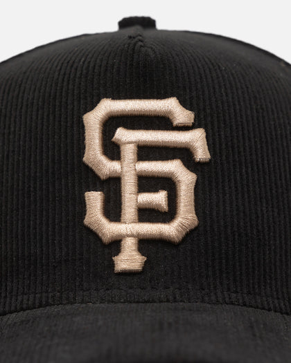 New Era San Francisco Giants 'Black Cord Plaid UV' 9FORTY A-Frame Snapback Black/Plaid