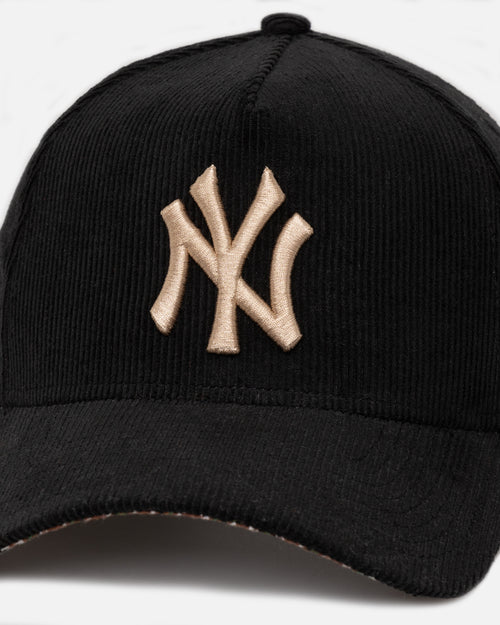 New Era New York Yankees 'Black Cord Plaid UV' 9FORTY A-Frame Snapback Black/Plaid