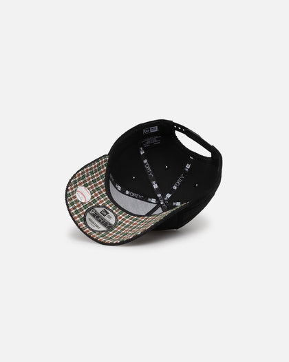 New Era New York Yankees 'Black Cord Plaid UV' 9FORTY A-Frame Snapback Black/Plaid