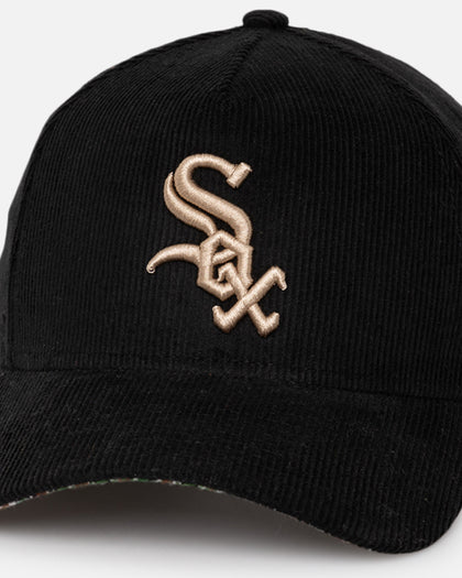 New Era Chicago White Sox 'Black Cord Plaid UV' 9FORTY A-Frame Snapback Black/Plaid