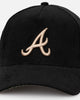 New Era Atlanta Braves 'Black Cord Plaid UV' 9FORTY A-Frame Snapback Black/Plaid
