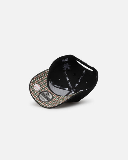 New Era Atlanta Braves 'Black Cord Plaid UV' 9FORTY A-Frame Snapback Black/Plaid