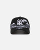 New Era New York Yankees "Wave" 9FORTY A-Frame Snapback Black/White