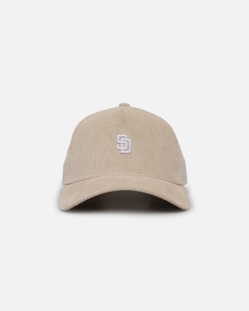 New Era San Diego Padres 'Micro Cord Cream' 9FORTY A-Frame Snapback Cream/White