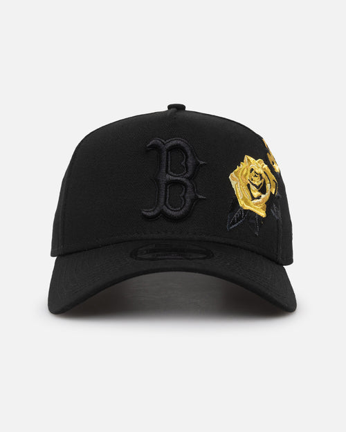 New Era Boston Red Sox 'Gold Rose Embroidery' 9FORTY A-Frame Snapback Black/Gold