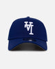 New Era Los Angeles Dodgers 'Upside Down LA Logo' 9FORTY A-Frame Snapback Dark Royal