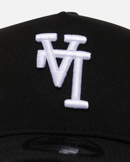 New Era Los Angeles Dodgers 'Upside Down LA Logo' 9FORTY A-Frame Snapback Black