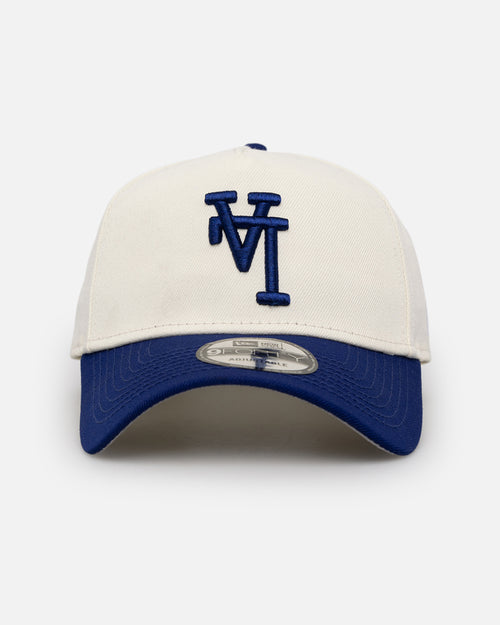 New Era Los Angeles Dodgers 'Upside Down LA Logo' 9FORTY A-Frame Snapback Chrome/Dark Royal