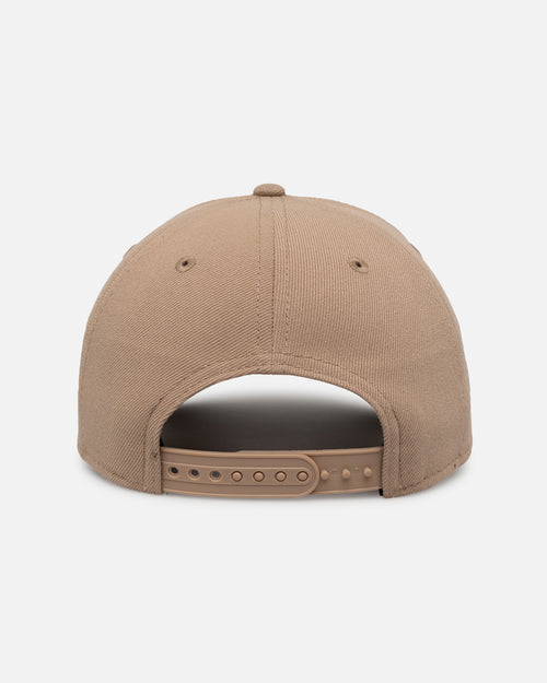 New Era Los Angeles Dodgers 'Upside Down LA Logo' 9FORTY A-Frame Snapback Camel