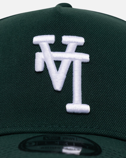 New Era Los Angeles Dodgers 'Upside Down LA Logo' 9FORTY A-Frame Snapback Dark Green