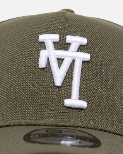 New Era Los Angeles Dodgers 'Upside Down LA Logo' 9FORTY A-Frame Snapback Olive