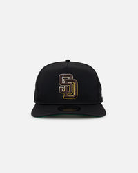 New Era San Diego Padres Golfer Pre-Curved Snapback Black/OTC
