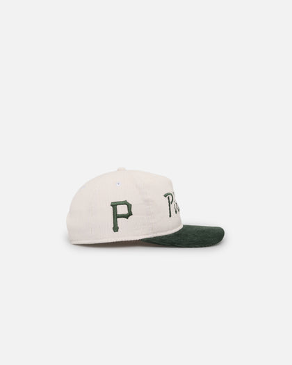 New Era Pittsburgh Pirates 'Currency Corduroy' Golfer Pre-Curved Snapback Chrome White