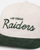 New Era Las Vegas Raiders 'Currency Corduroy' Golfer Pre-Curved Snapback Chrome White