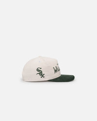 New Era Chicago White Sox 'Currency Corduroy' Golfer Pre-Curved Snapback Chrome White