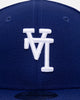 New Era Los Angeles Dodgers 'Upside Down LA Logo' 9FIFTY Snapback Dark Royal