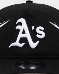 New Era Oakland Athletics 'Twisted Thorns' Golfer Pre-Curved Snapback Black