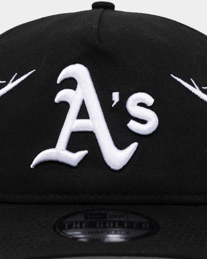 New Era Oakland Athletics 'Twisted Thorns' Golfer Pre-Curved Snapback Black