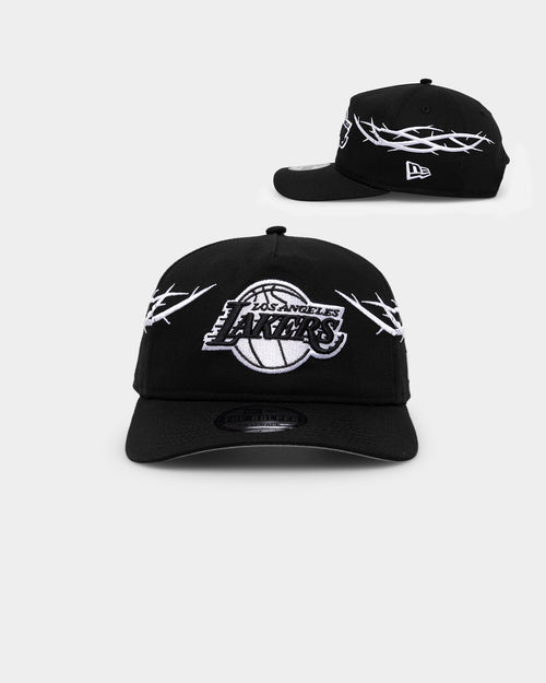 New Era Los Angeles Lakers 'Twisted Thorns' Golfer Pre-Curved Snapback Black