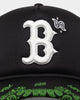 New Era Boston Red Sox 9FORTY A-Frame Trucker Snapback Black/Neon Green