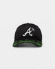 New Era Atlanta Braves 9FORTY A-Frame Trucker Snapback Black/Neon Green