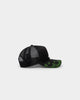 New Era Atlanta Braves 9FORTY A-Frame Trucker Snapback Black/Neon Green