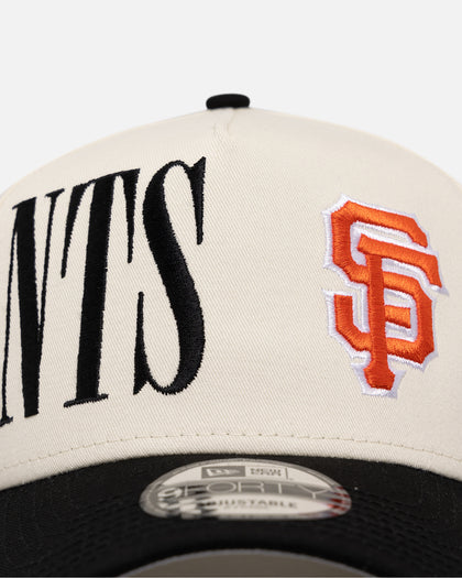 New Era San Francisco Giants 'Tall Text' 9FORTY A-Frame Snapback Chrome White/OTC