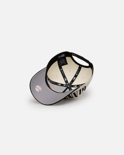 New Era San Francisco Giants 'Tall Text' 9FORTY A-Frame Snapback Chrome White/OTC