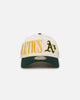 New Era Oakland Athletics 'Tall Text' 9FORTY A-Frame Snapback Chrome White/OTC