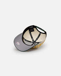 New Era Oakland Athletics 'Tall Text' 9FORTY A-Frame Snapback Chrome White/OTC