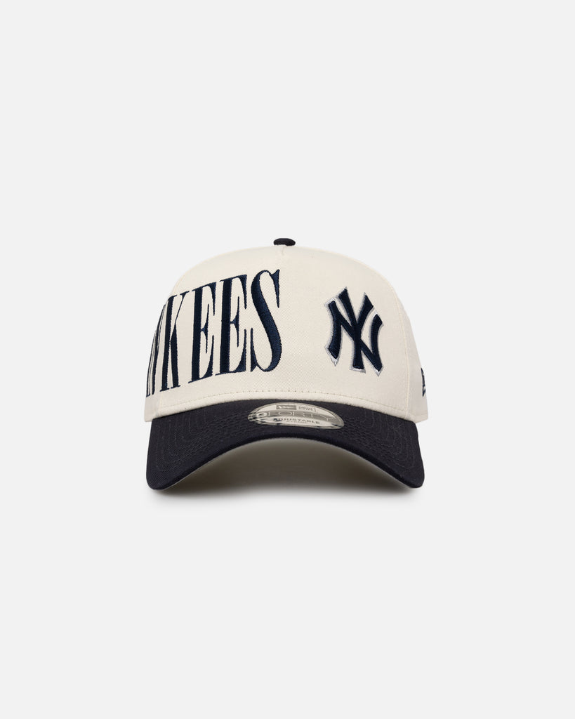 New Era New York Yankees 'Tall Text' 9FORTY A-Frame Snapback