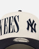 New Era New York Yankees 'Tall Text' 9FORTY A-Frame Snapback Chrome White/OTC