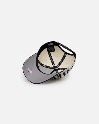 New Era New York Yankees 'Tall Text' 9FORTY A-Frame Snapback Chrome White/OTC