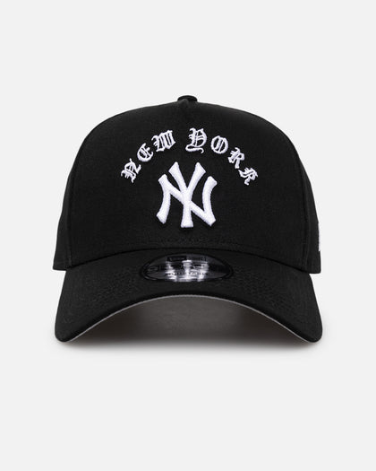 New Era New York Yankees 'Gothic Arch' 9FORTY A-Frame Snapback Black/White