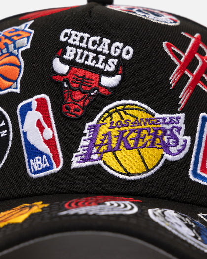 New Era NBA All Over 9FORTY A-Frame Snapback Black
