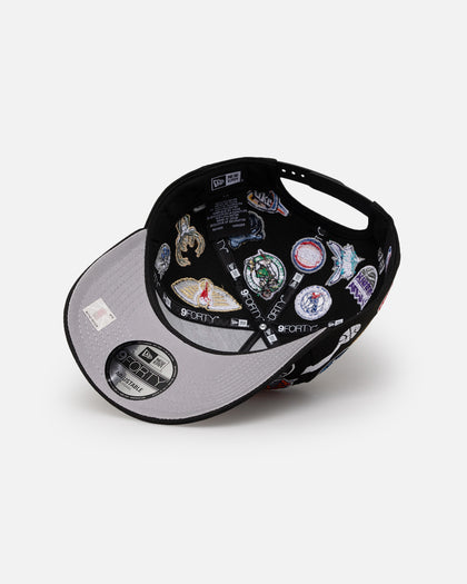 New Era NBA All Over 9FORTY A-Frame Snapback Black