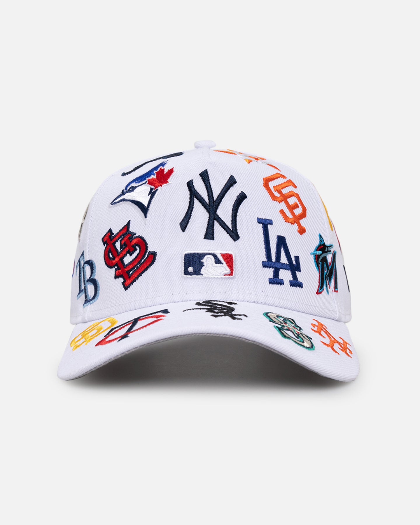 New Era MLB All Over 9FORTY A-Frame Snapback White | Culture