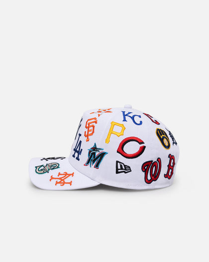 New Era MLB All Over 9FORTY A-Frame Snapback White