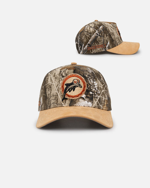 New Era Miami Dolphins 'Real Tree Tan Suede' 9FORTY A-Frame Snapback Real Tree