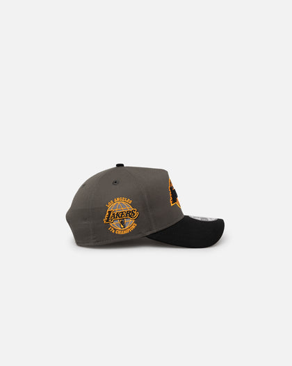 New Era Los Angeles Lakers 'Legendary Charcoal' 9FORTY A-Frame Snapback Charcoal/Black