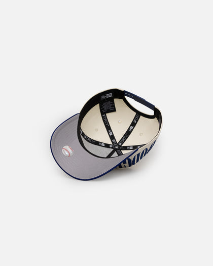 New Era Los Angeles Dodgers 'Tall Text' 9FORTY A-Frame Snapback Chrome White/OTC