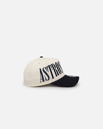 New Era Houston Astros 'Tall Text' 9FORTY A-Frame Snapback Chrome White/OTC