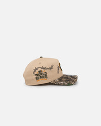 New Era Chicago Cubs 'Real Tree Edge Grit' 9FORTY A-Frame Snapback Oat Milk/Real Tree