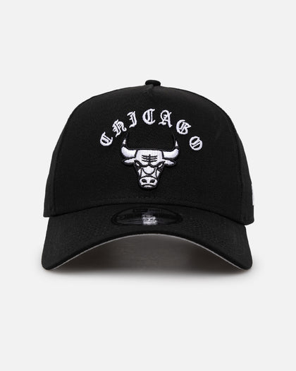 New Era Chicago Bulls 'Gothic Arch' 9FORTY A-Frame Snapback Black/White