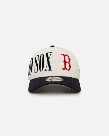 New Era Boston Red Sox 'Tall Text' 9FORTY A-Frame Snapback Chrome White/OTC