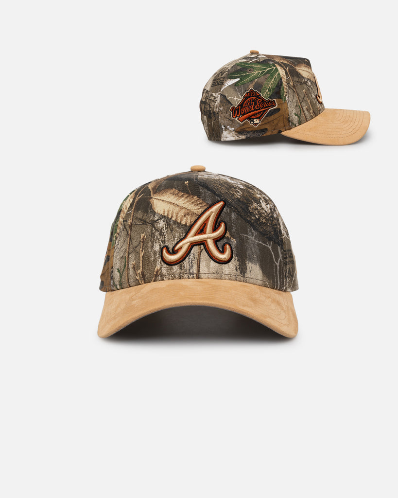 New Era Atlanta Braves 'Real Tree Tan Suede' 9FORTY A-Frame Snapback R