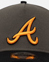 New Era Atlanta Braves 'Legendary Charcoal' 9FORTY A-Frame Snapback Charcoal/Black