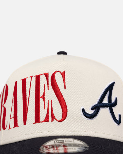 New Era Atlanta Braves 'Tall Text' 9FORTY A-Frame Snapback Chrome White/OTC