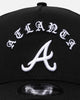 New Era Atlanta Braves 'Gothic Arch' 9FORTY A-Frame Snapback Black/White