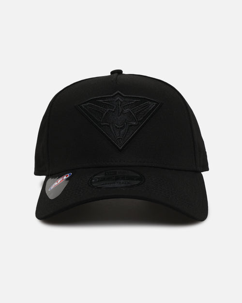 New Era Essendon Bombers 'Triple Black' 9FORTY A-Frame Snapback Black